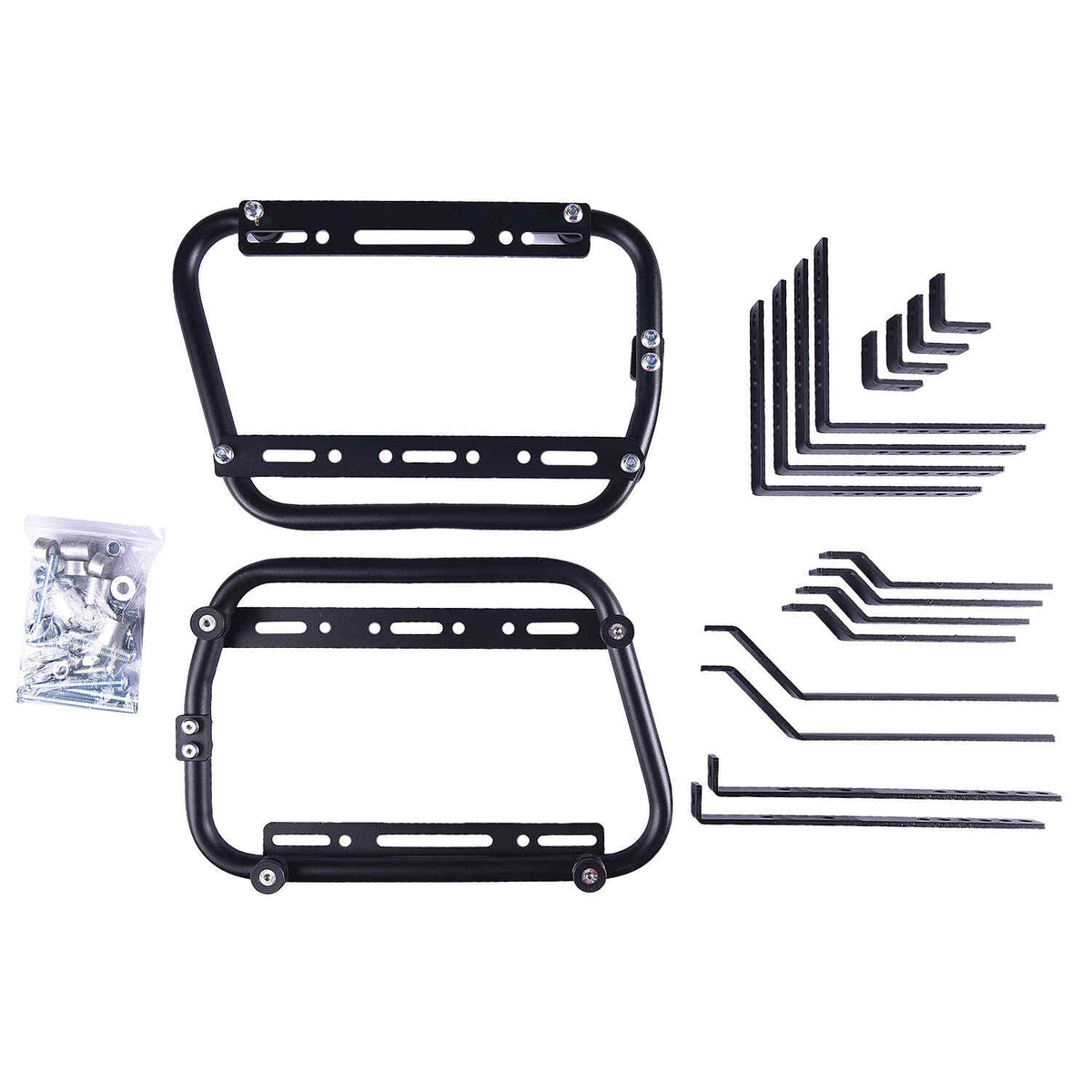 LGP 38L GS sticker aluminium motorcycle pannier box set mounted on adventure bike