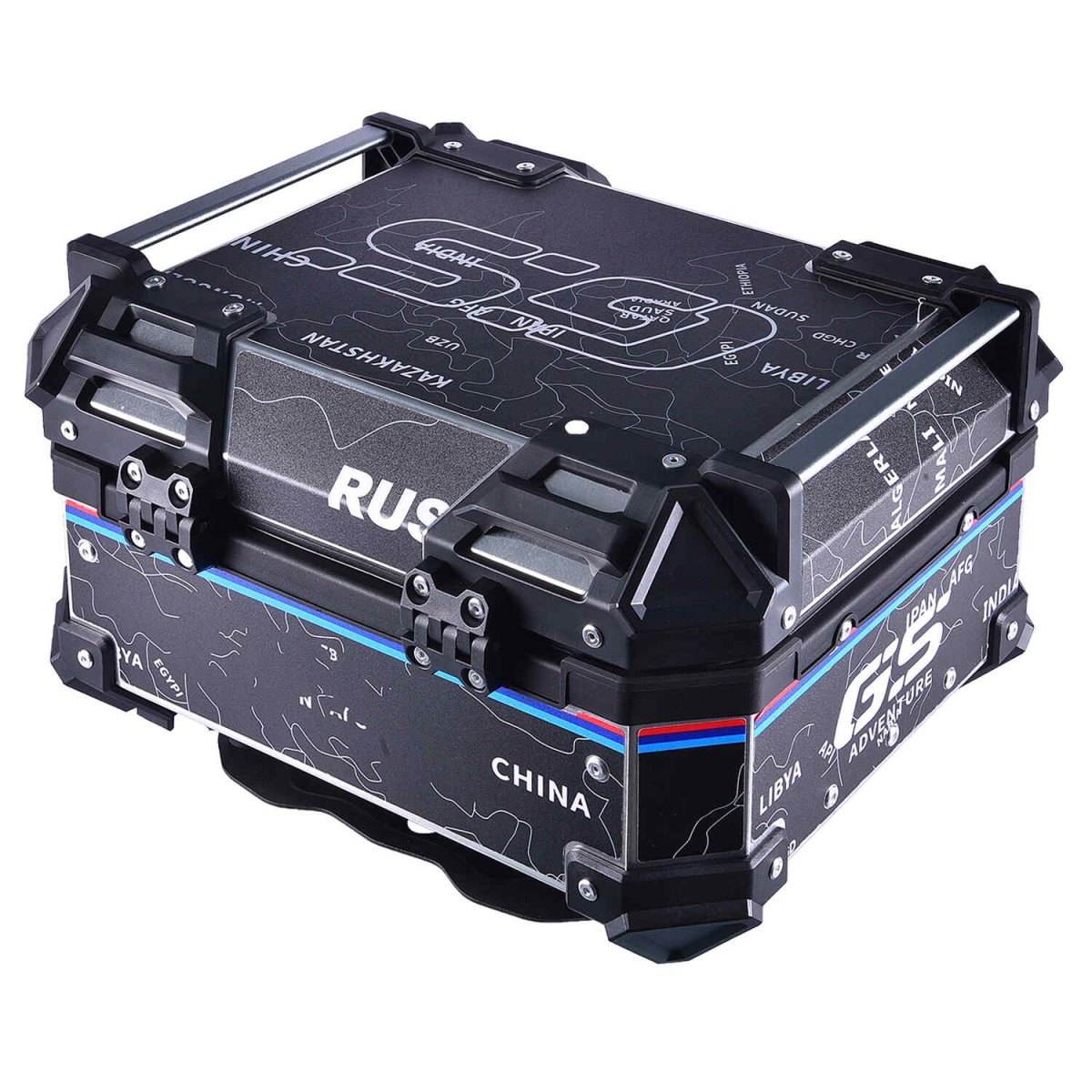 LGP 25L black map line aluminum top box