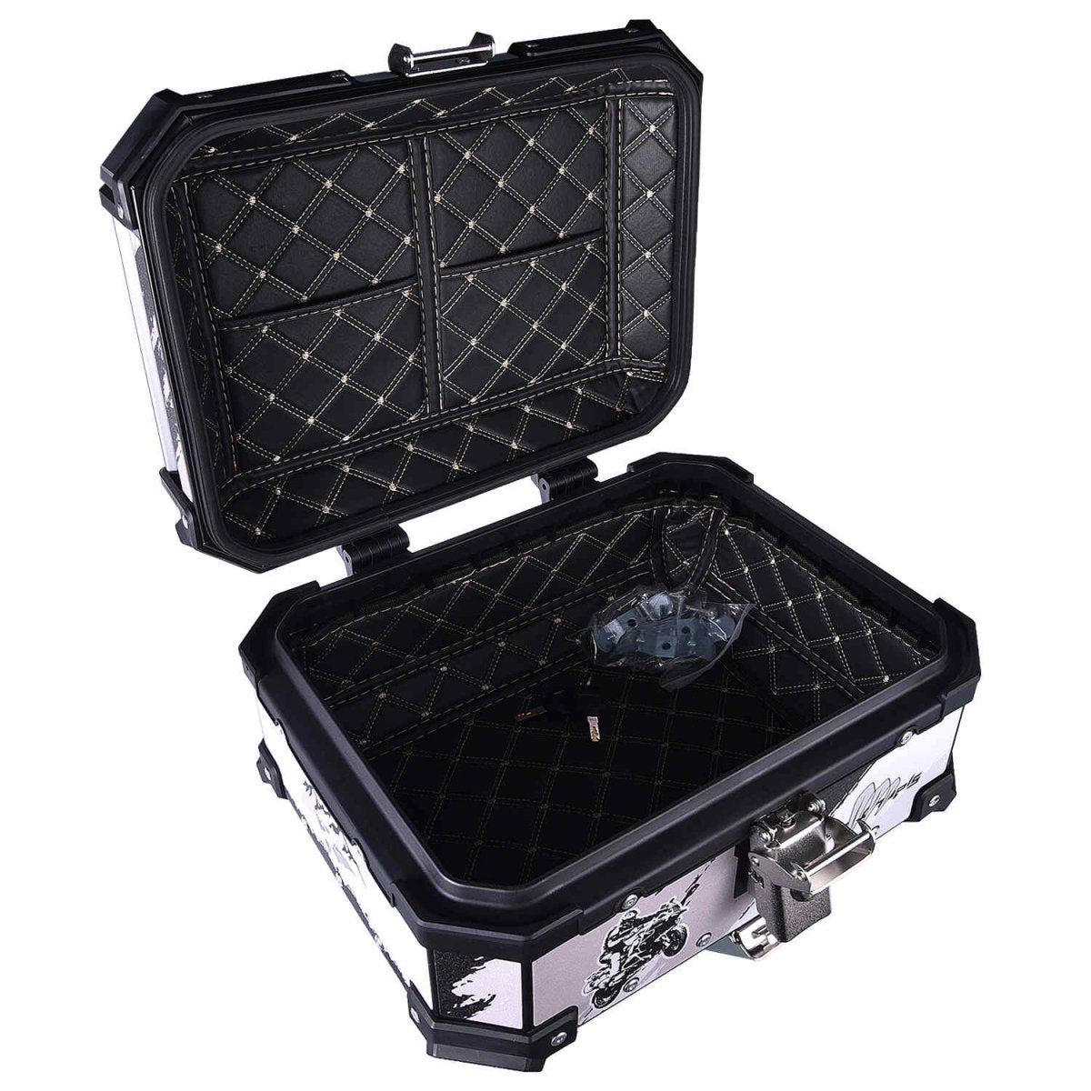 LGP 25L graphics white aluminum top box