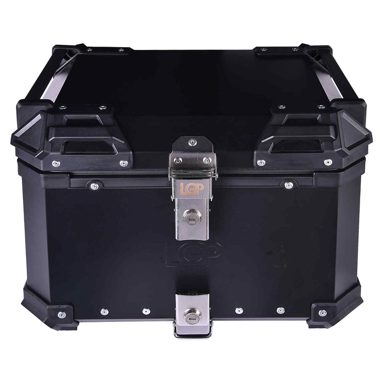 LGP 36L motorcycle top box with backrest silver variant