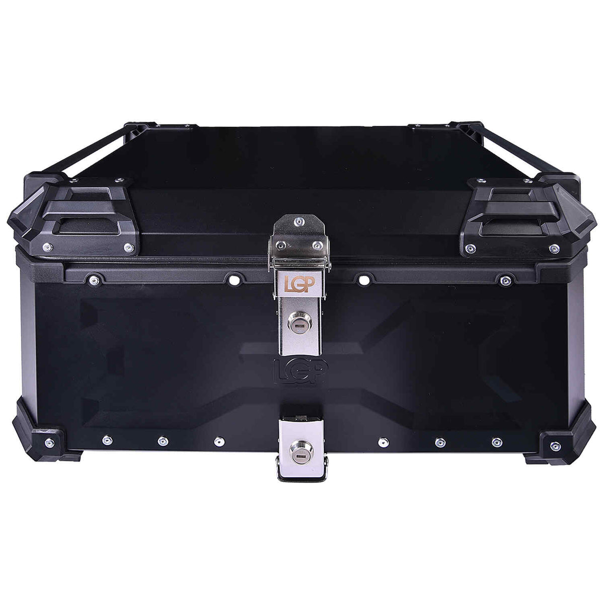 LGP 65L Type X motorcycle top box black aluminum