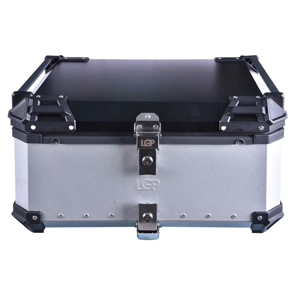 LGP 80L motorcycle top box plane design black aluminum