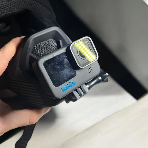 Leatt Gravity 2.0 helmet chin mount installed for GoPro POV downhill footage