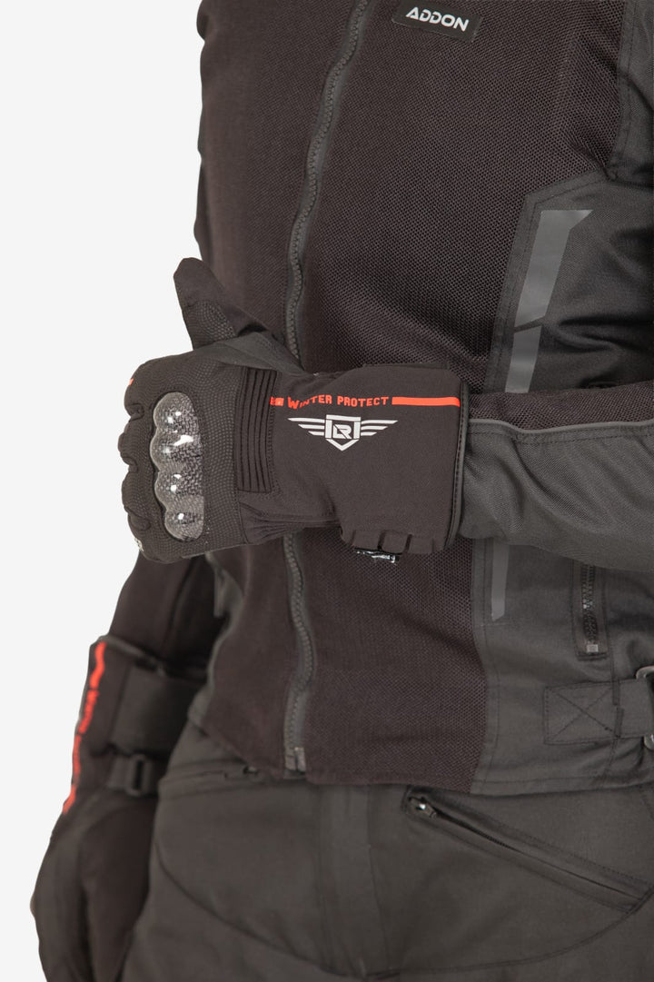 Lone Ranger Dryd V2 Waterproof Riding Gloves Black – Motorcycle Gloves with Knuckle Protection