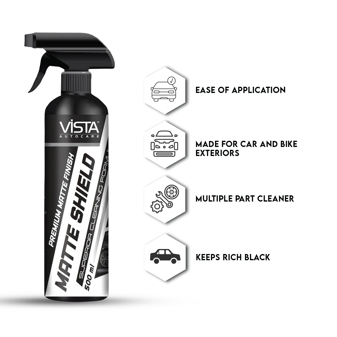 Vista Auto Care Matte Shield 500ml matte finish car and bike cleaner