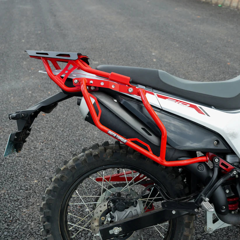 Moto Torque Saddle Stay (Red) for Hero XPulse 210 – Pannier Rack