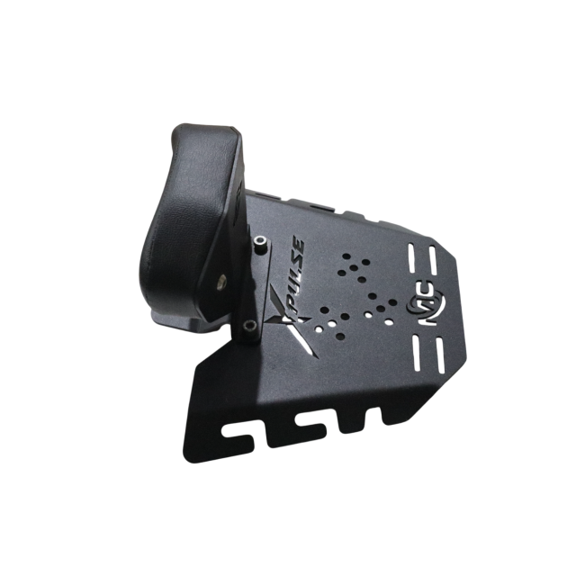 MotoCare CNC Rear Carrier with Backrest for Hero XPulse 210 – Touring Comfort & Luggage Mount