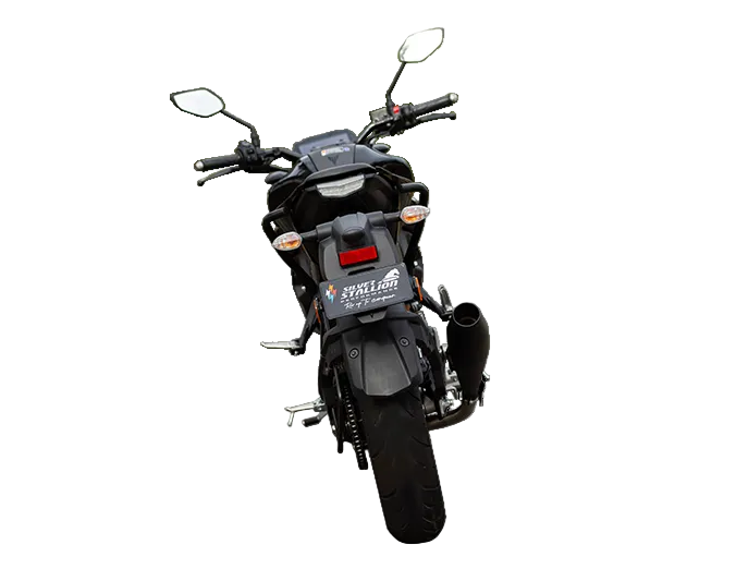 Silver Stallion Storm performance exhaust for Yamaha MT15 black matte brushed