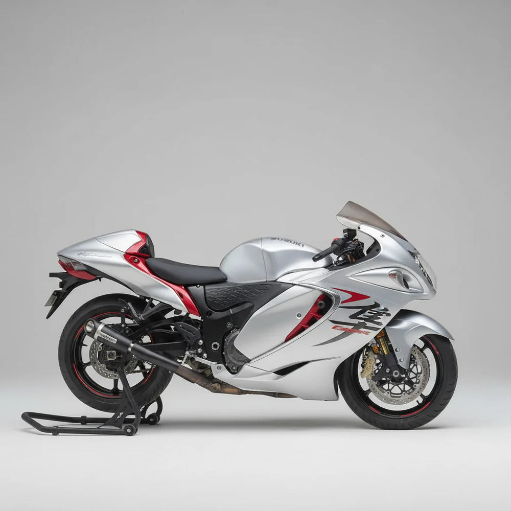 Barrel Outlaw 2.0 exhaust Suzuki Hayabusa Gen 3 slip on with link pipe black titanium performance exhaust