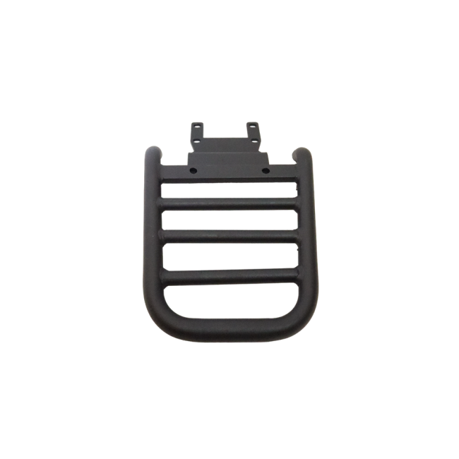 MotoCare pipe carrier installed on TVS Apache RTR 160 rear view