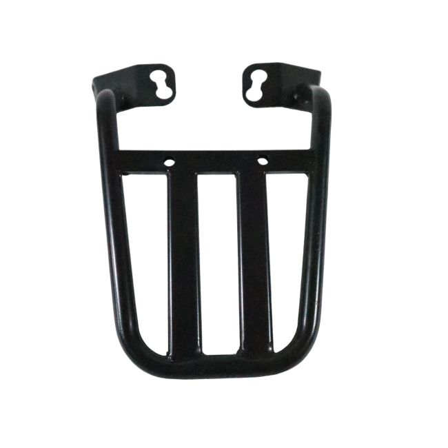 Motocare Dominar 400 pipe carrier installed on Bajaj Dominar 400 motorcycle providing heavy duty luggage support for touring and travel