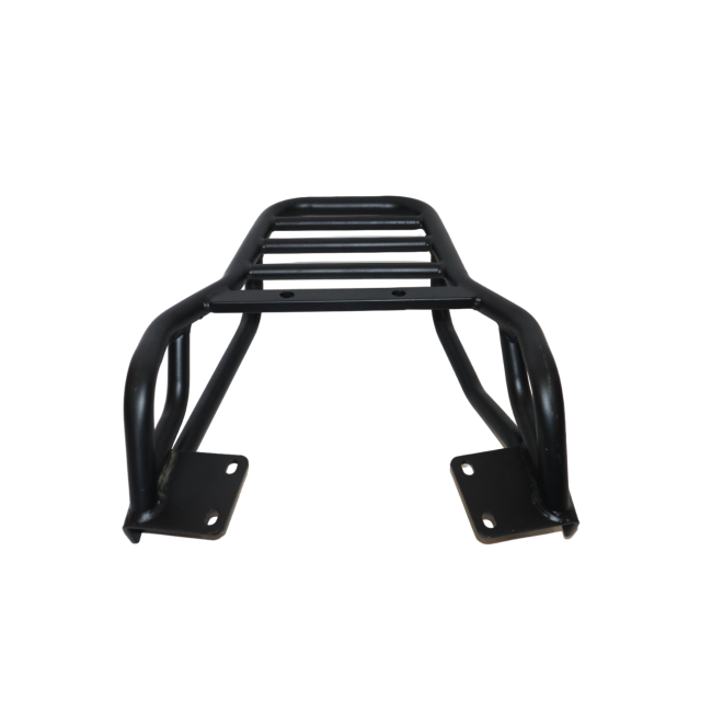 MotoCare pipe carrier installed on Hero Xpulse motorcycle used for luggage transport during touring and adventure rides