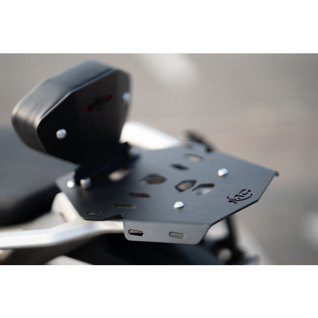 MotoCare pipe carrier with backrest for TVS Apache RTX 300 rear luggage rack with pillion support motorcycle accessory