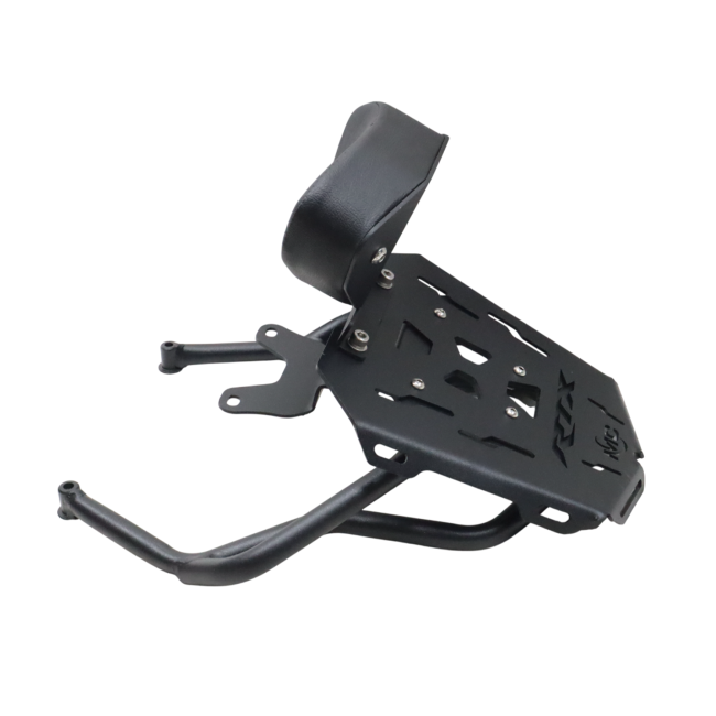 MotoCare pipe carrier with backrest for TVS Apache RTX 300 rear luggage rack with pillion support motorcycle accessory