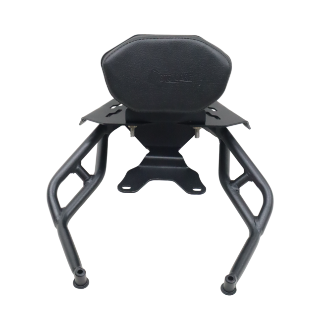 MotoCare pipe carrier with backrest for TVS Apache RTX 300 rear luggage rack with pillion support motorcycle accessory