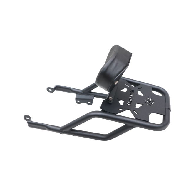 Motocare Kawasaki W175 pipe carrier with backrest luggage rack pillion support touring motorcycle accessory