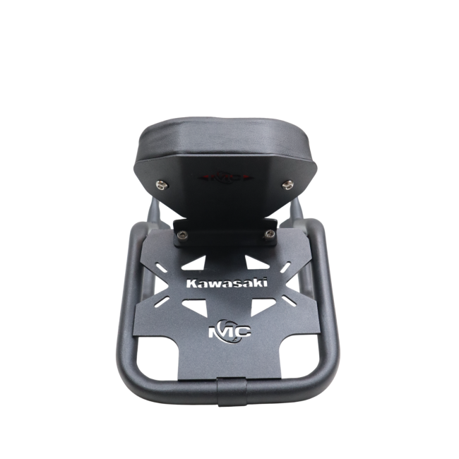 Motocare Kawasaki W175 pipe carrier with backrest luggage rack pillion support touring motorcycle accessory