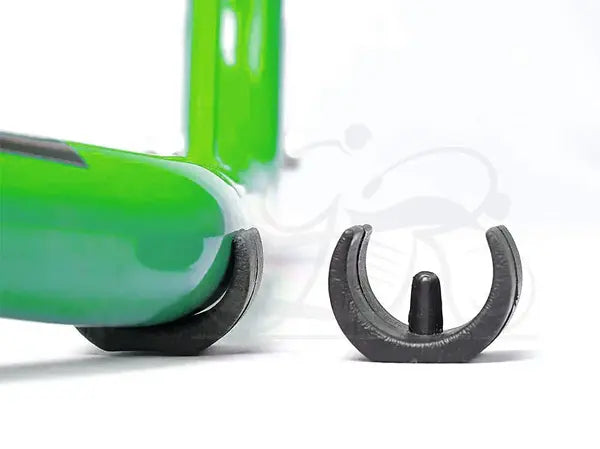 Non-Dismantable Universal Rear Paddock Stand with Skate Wheels - Green - (Bike Wt upto: 350 kgs)