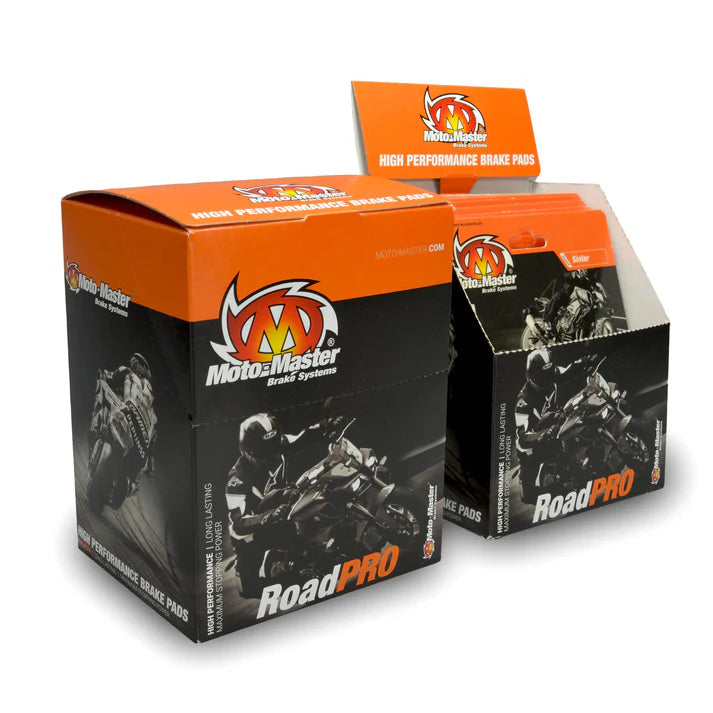 Moto-Master RoadPRO Sinter Brake Pads Kawasaki Ninja 250R ABS 2009-2012 Front 402901 Rear 402902 TÜV Approved High Performance Motorcycle Brake Pads