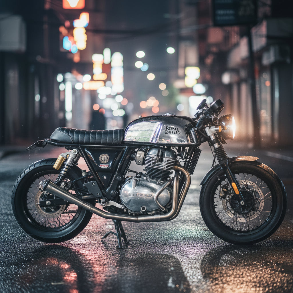 SS Motocorp Performance Bred 2x1 Full System Exhaust with Slim Can for Royal Enfield Interceptor 650 & Continental GT 650 | Matte & Mirror Finish
