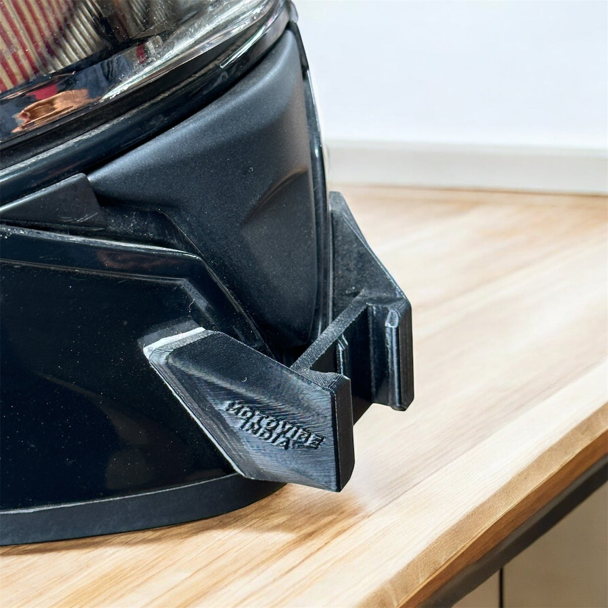 Royal Enfield Roadster helmet chin mount with GoPro installed