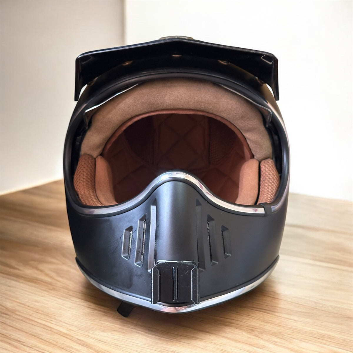Royal M141K helmet chin mount with GoPro camera installed