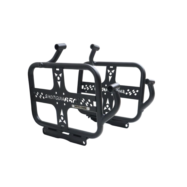MotoCare saddle stay with plate Shotgun 650 installed
