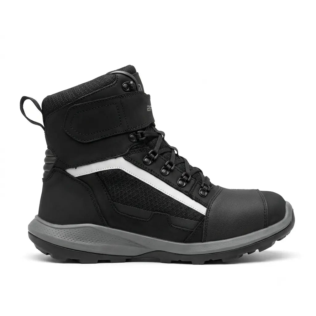 Bison ProGear Sonic black motorcycle riding and adventure boot