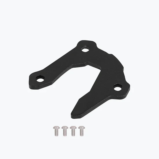 Legundary Custom Fortis Side Stand Base for Yamaha XSR 155 Black Silver Aluminium Mild Steel Stand Enlarger Plate