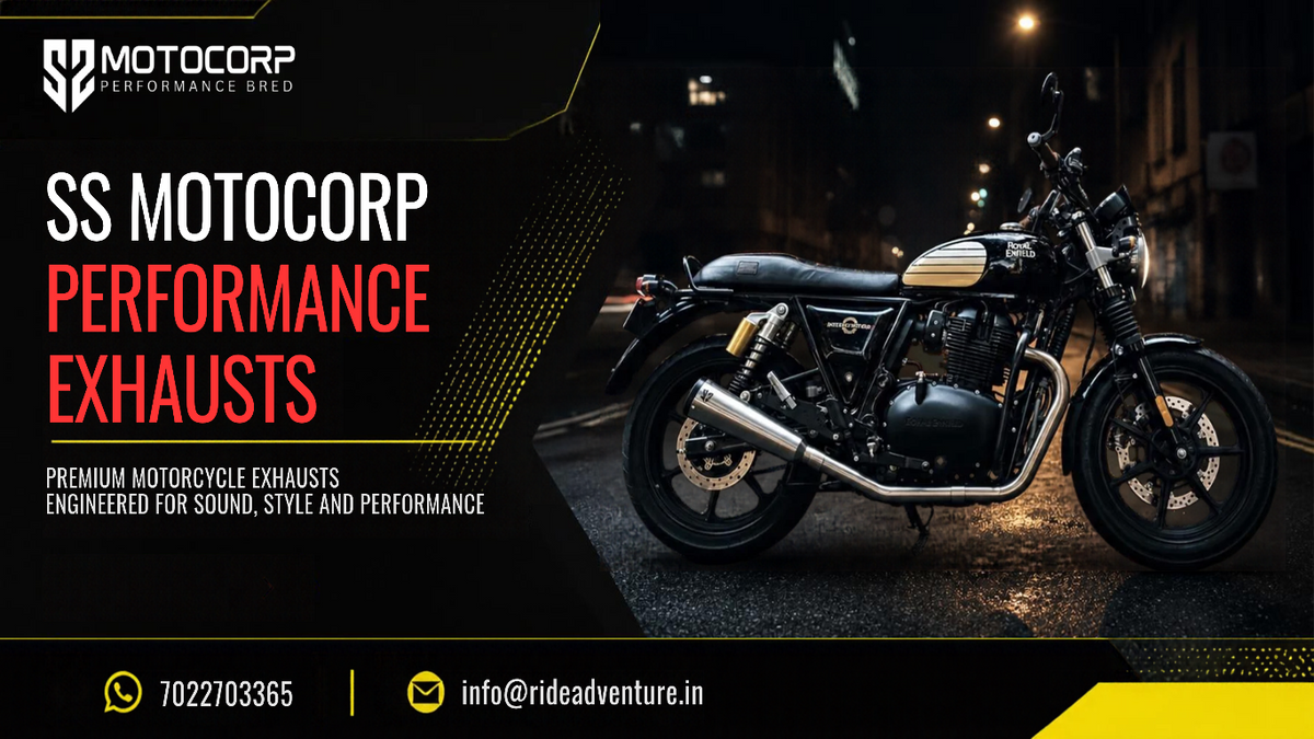 SS Motocorp motorcycle performance exhausts and silencers for bikes in India – Ride Adventure