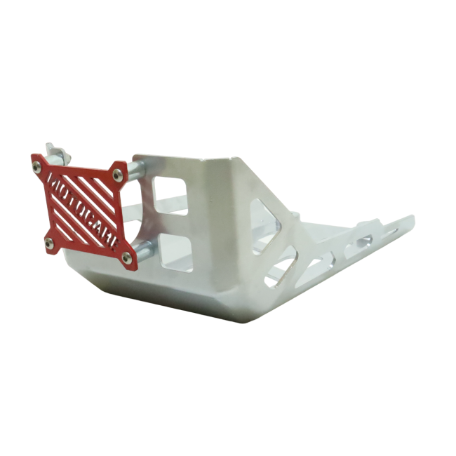 MotoCare Sump Guard Silver BMW G 310 GS front view