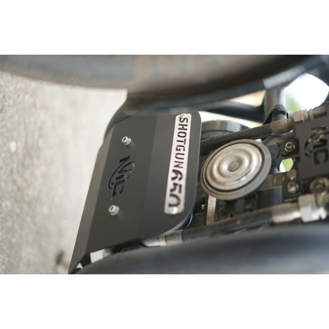 MotoCare sump guard Shotgun 650 installed engine protection