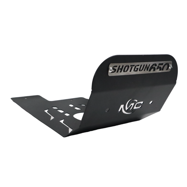 MotoCare sump guard Shotgun 650 installed engine protection