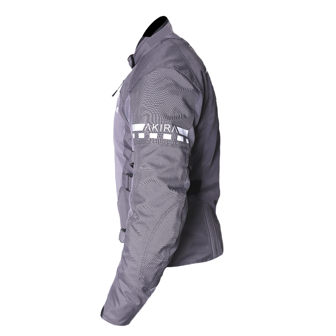 Scala Akira V2 women's motorcycle riding jacket in gray with CE Level 2 armour