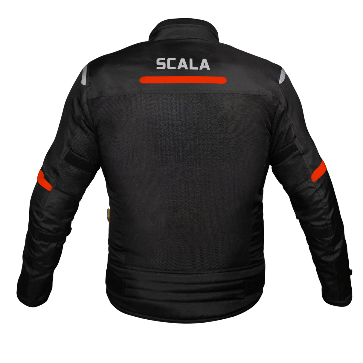 SCALA Blaze Black and Red Motorcycle Riding Jacket with CE Level 2 Armor
