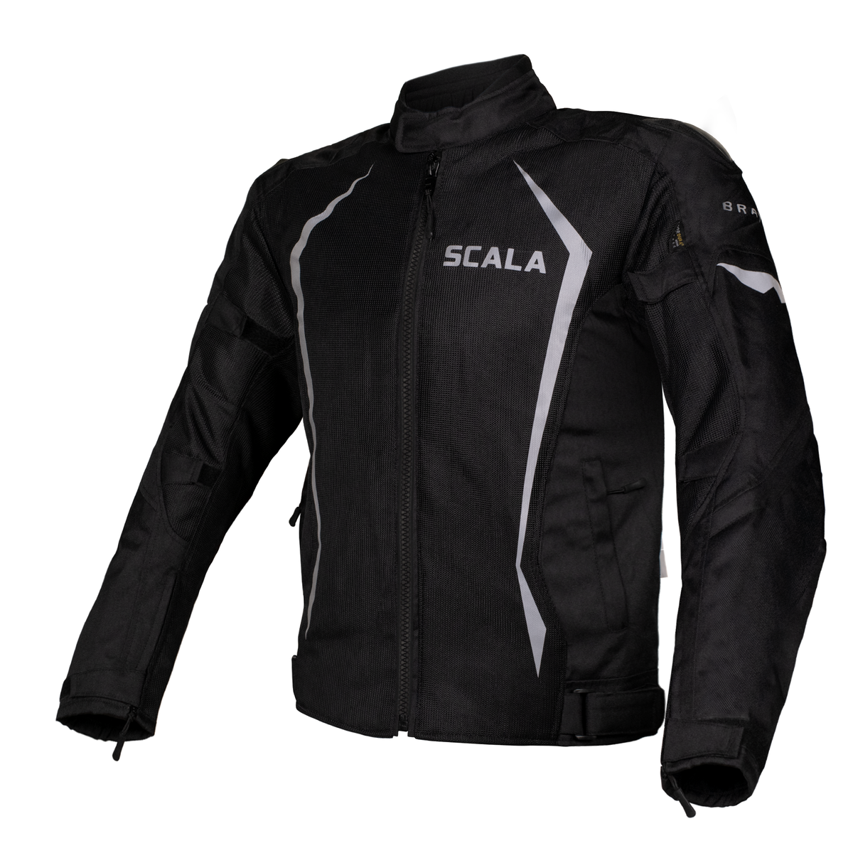 Scala Brave black motorcycle riding jacket with CE Level 2 protective armour