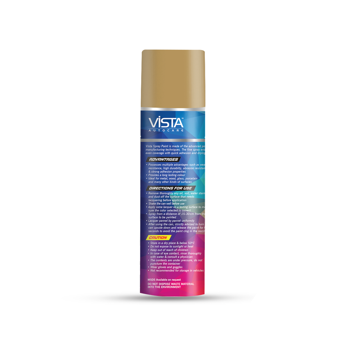Vista Gold Spray Paint 400 ml