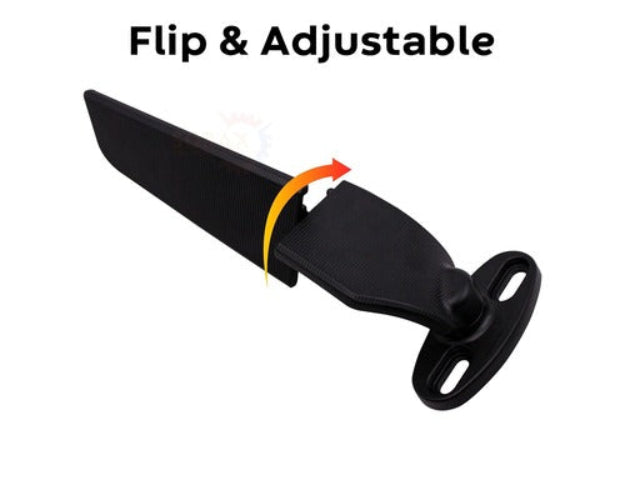 Stealth Wing Fin universal rear view mirrors for fairing bikes with billet aluminium convex glass