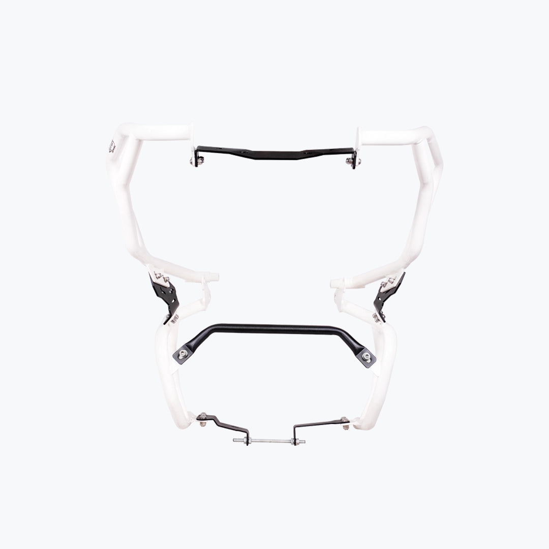 Legundary Raptor Crash Guard Upper Lower Set White for TVS Apache RTX 300