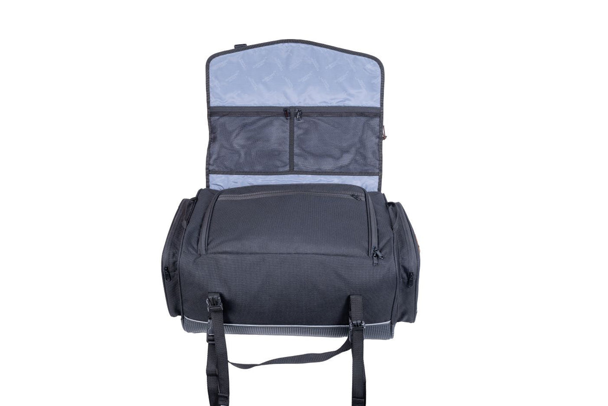 Guardian Gears Alpha 60L Universal Waterproof Motorcycle Tail Bag with Rain Cover and Inner Dry Bags