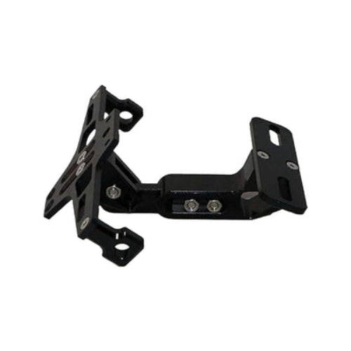 CNC adjustable black tail tidy with LED and number plate holder for motorcycle