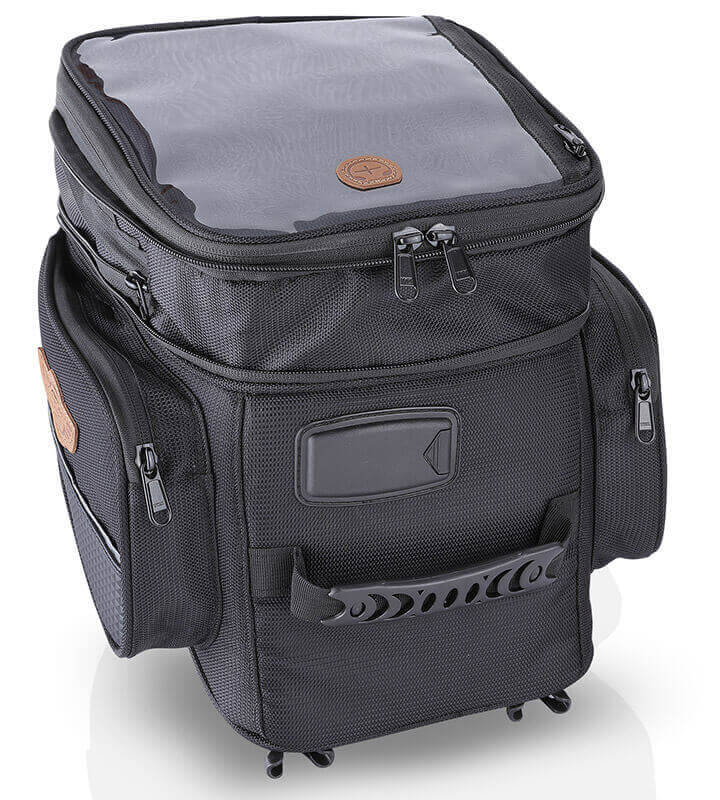 Guardian Gears Alpha 20L adventure motorcycle tank bag on Royal Enfield Himalayan