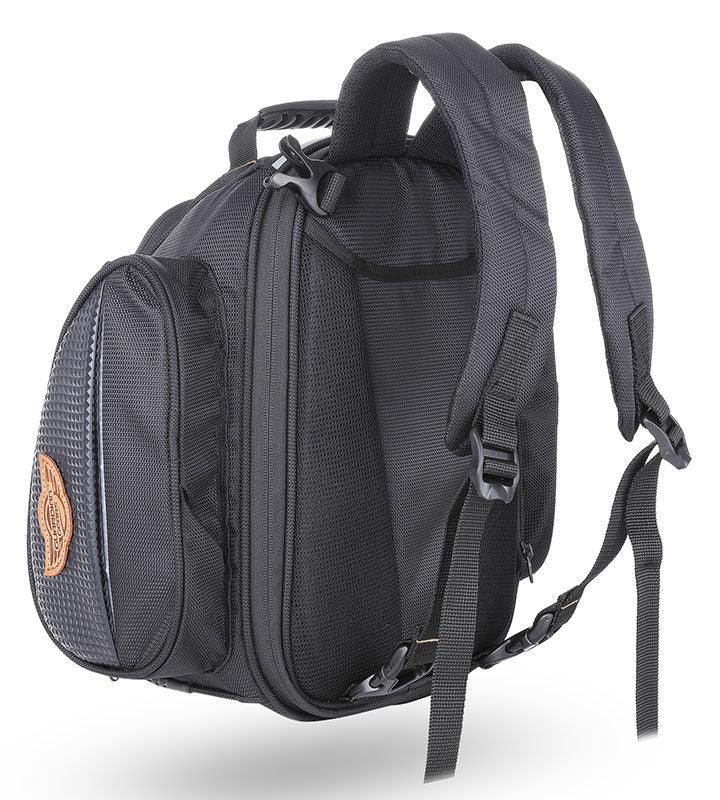 Guardian Gears Shark 28L expandable motorcycle tank bag mounted on Royal Enfield