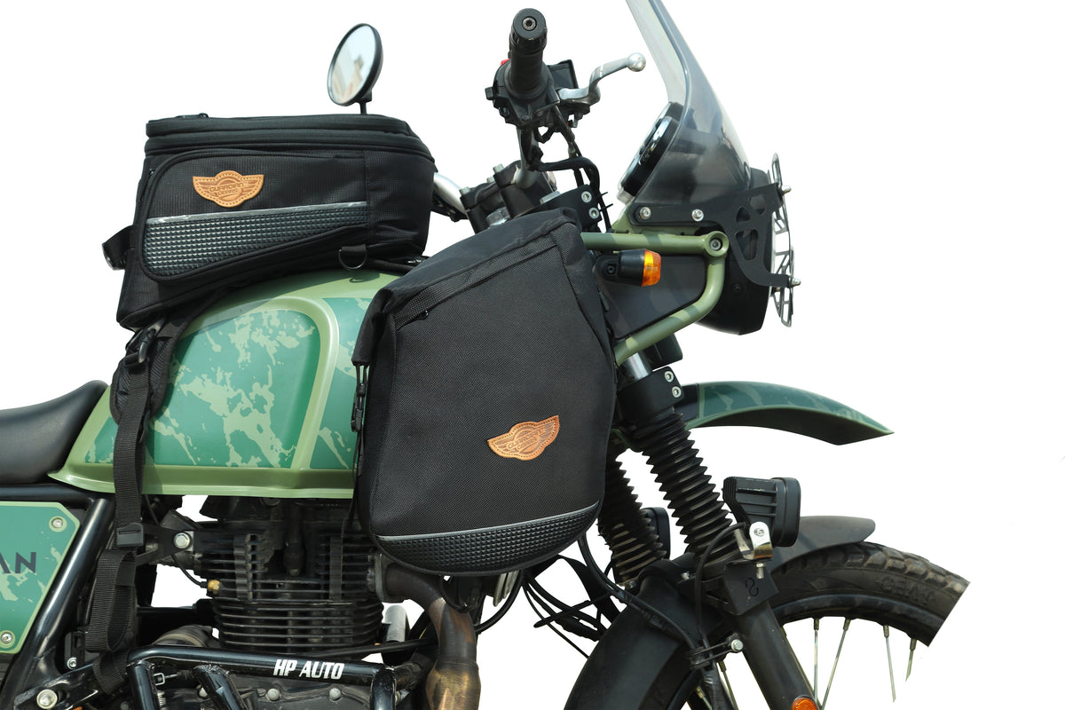 Guardian Gears side frame bags set of 2 mounted on Royal Enfield Himalayan 411