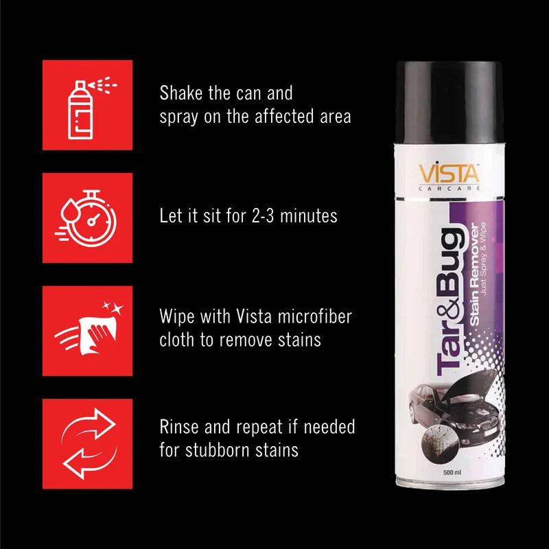 VISTA Auto Hard Water Stain Remover 100 g pack for cleaning hard water spots and mineral deposits