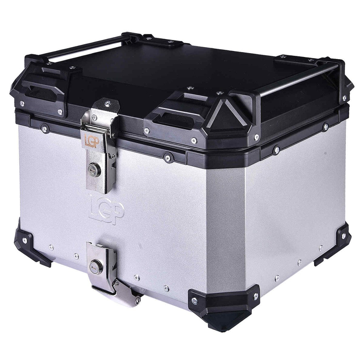 LGP 45L aluminium motorcycle top box with backrest