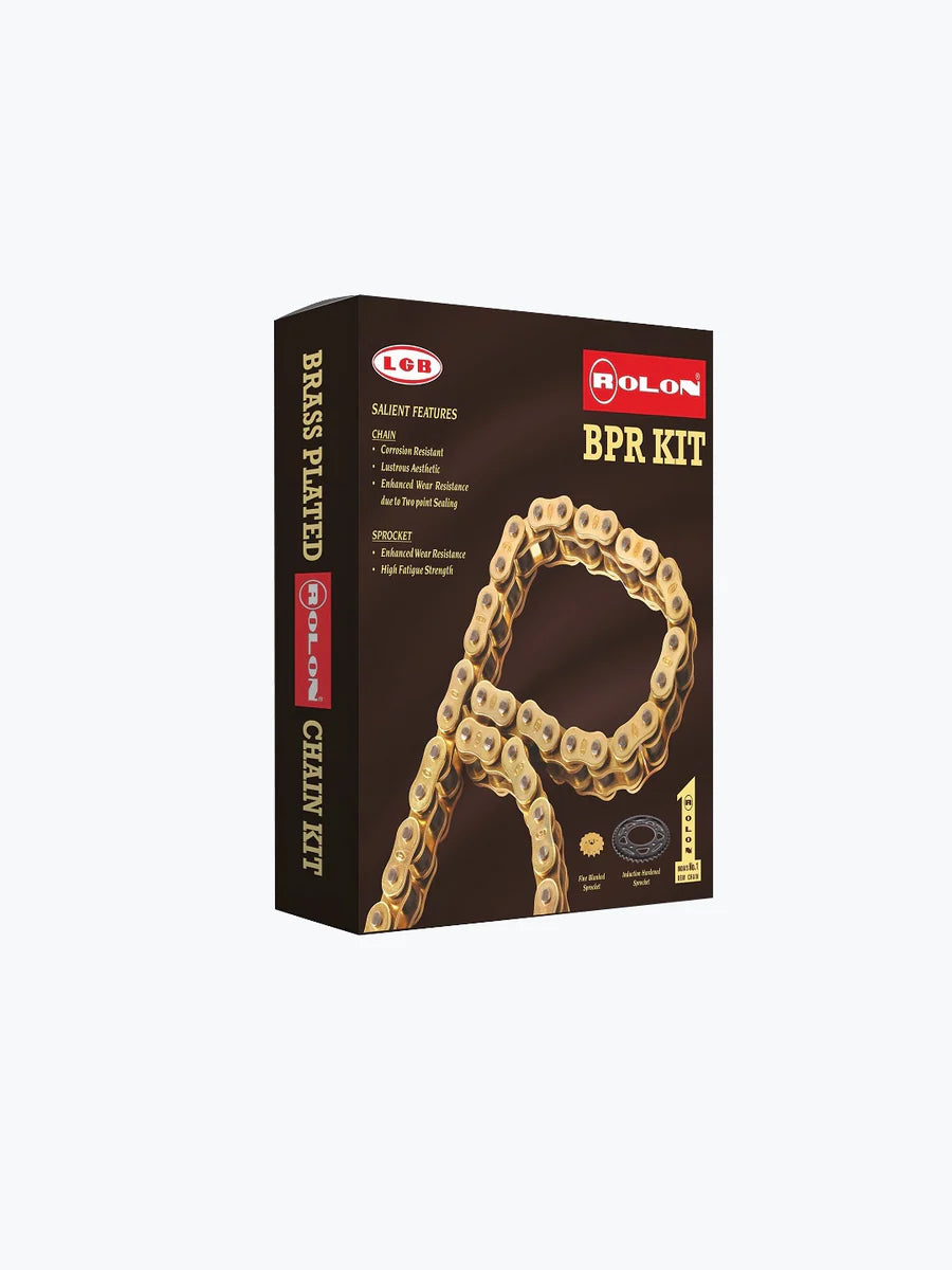 Rolon Brass Chain Sprocket Kit HXRC452NF for Triumph Speed 400 & Scrambler 400 15T Front 43T Rear
