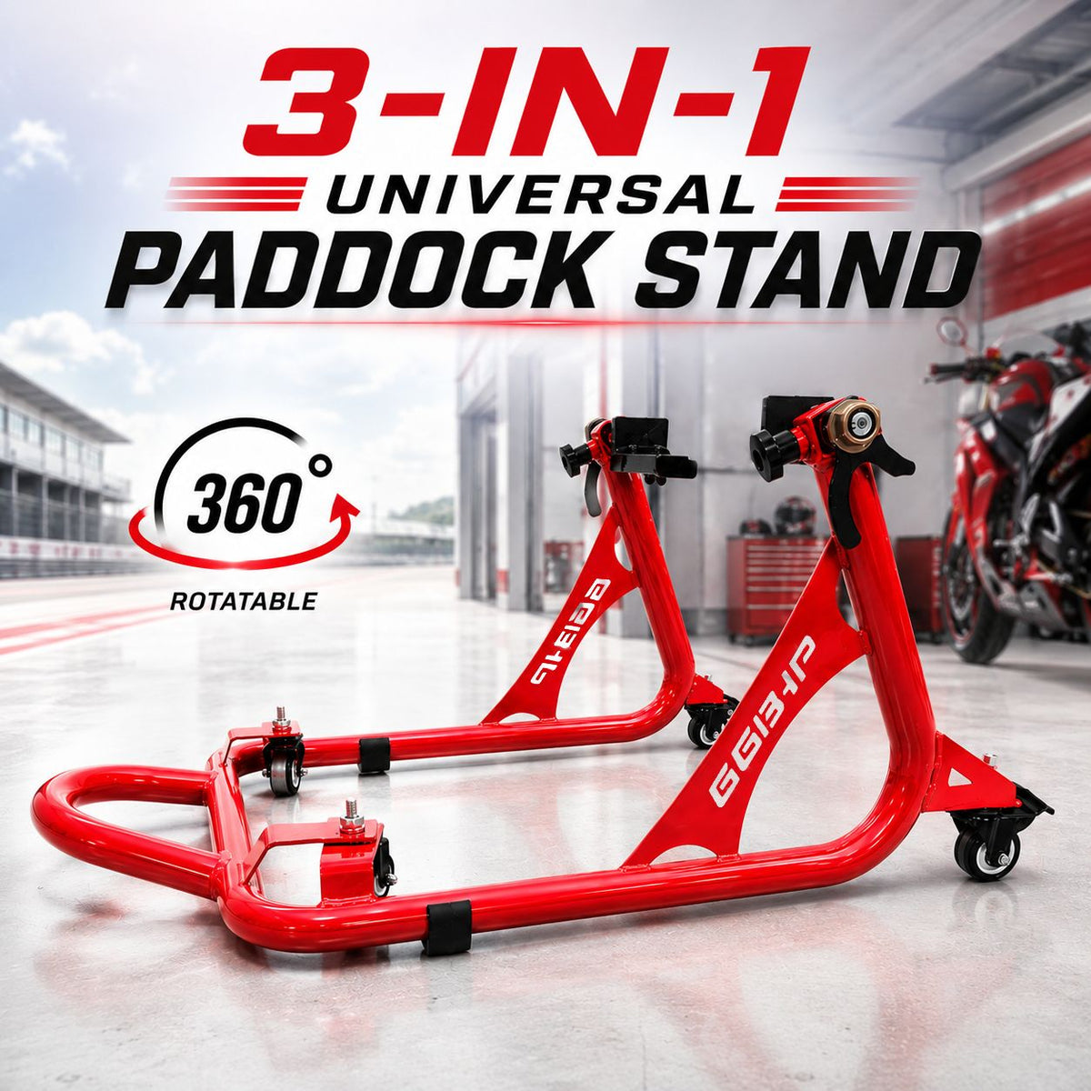 66Bhp 360 universal motorcycle paddock stand