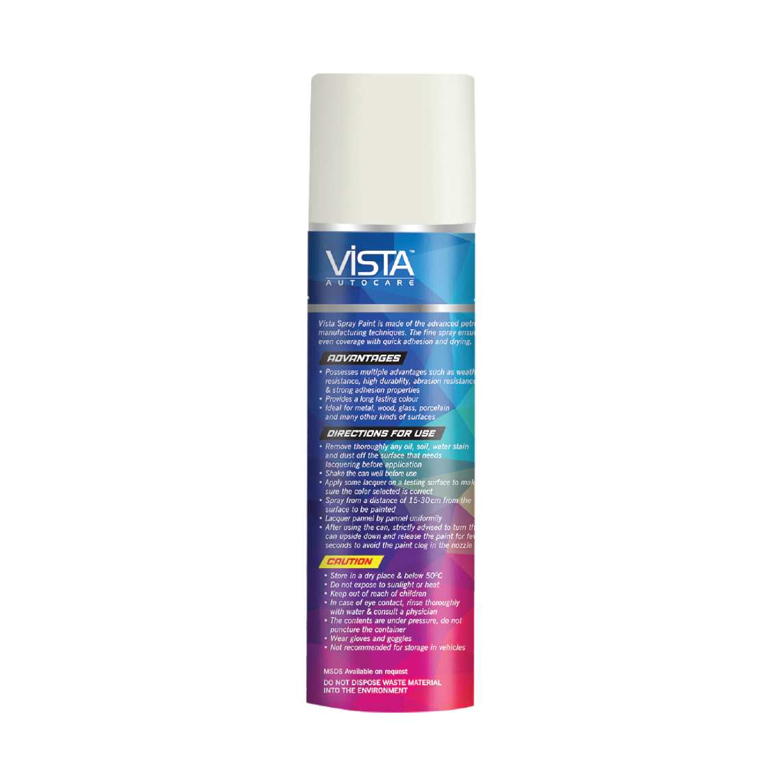 Vista Pearl White Spray Paint 400 ml