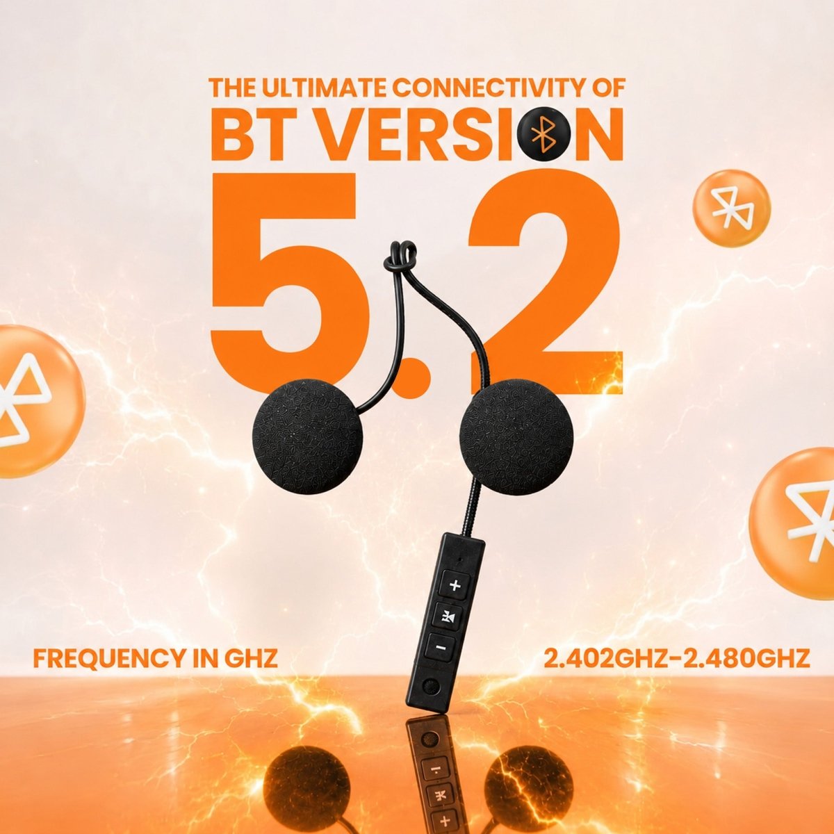 LGP BT-8 Bluetooth 5.2 wireless motorcycle helmet headset